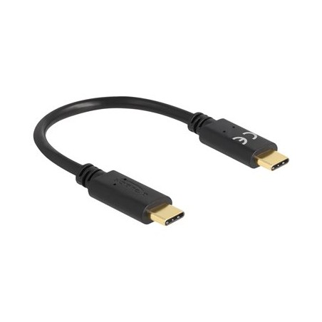 Delock - USB kabel - 24 pin USB-C (M) do 24 pin USB-C (M) - 5 A - 15 cm - cerná