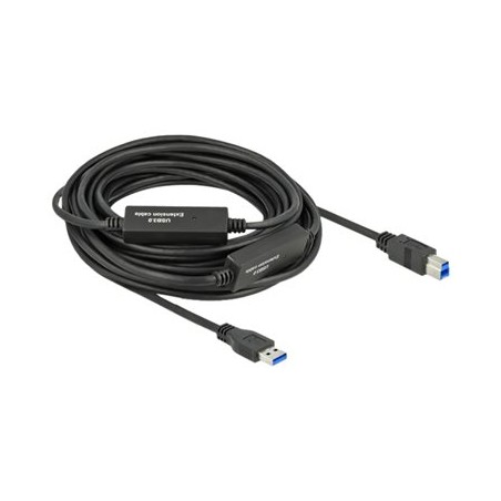 Delock - Kabel USB - USB typ A (M) do USB Type B (M) - USB 3.2 Gen 1 - 10 m - aktivní - cerná