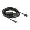 Delock - Kabel USB - USB typ A (M) do USB Type B (M) - USB 3.2 Gen 1 - 10 m - aktivní - cerná