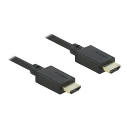 Delock - Ultra High Speed - HDMI kabel - HDMI s piny (male) do HDMI s piny (male) - 2 m - černá - podpora 8K