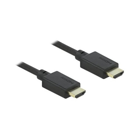 Delock - Ultra High Speed - HDMI kabel - HDMI s piny (male) do HDMI s piny (male) - 2 m - černá - podpora 8K