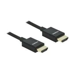 Delock - Ultra High Speed - HDMI kabel - HDMI s piny (male) do HDMI s piny (male) - 2 m - koaxiál - cerná - podpora 8K