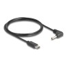 Delock - Elektrický kabel - 24 pin USB-C (M) do DC jack 3,5 x 1,35 mm (M) pravoúhlý - 5 V - 1 A - 1.5 m - cerná