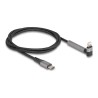 Delock - Kabel Lightning - 24 pin USB-C s piny (male) rovné do Lightning s piny (male) úhlový - 1.5 m - Certifikace MFI