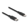 Delock - Kabel Lightning - 24 pin USB-C s piny (male) do Lightning s piny (male) - 1 m - Certifikace MFI - cerná - up to 480