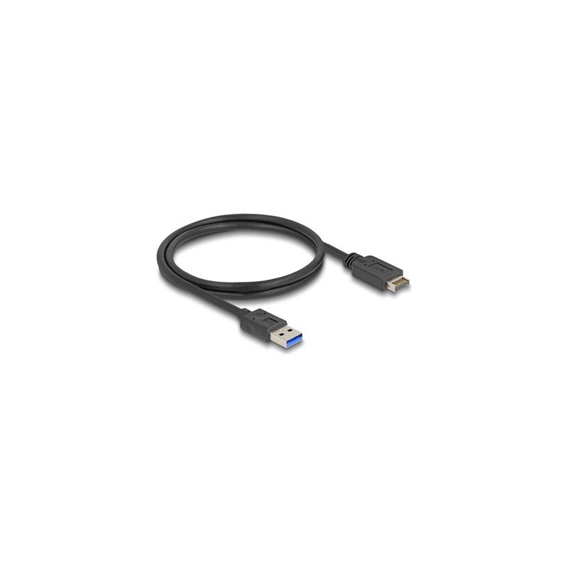 Delock - Kabel USB - 20 pinový USB Typ E (M) Klíc A do USB typ A (M) - 80 cm - rychlost prenosu dat až 10 Gbps