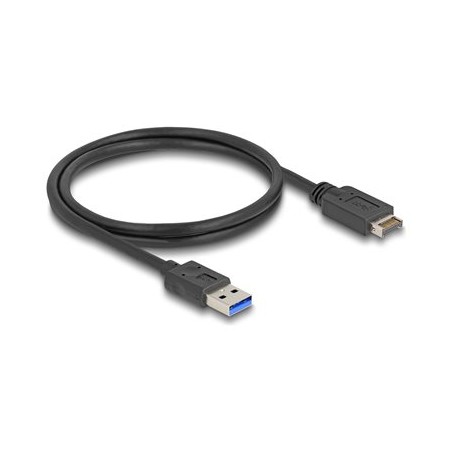 Delock - Kabel USB - 20 pinový USB Typ E (M) Klíc A do USB typ A (M) - 80 cm - rychlost prenosu dat až 10 Gbps