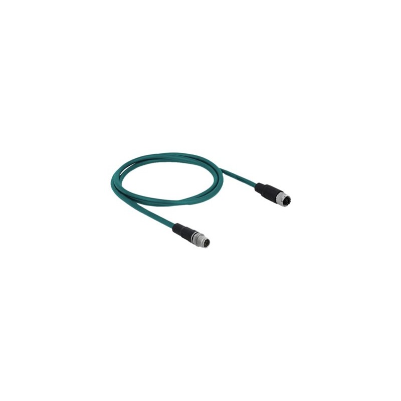 Network cable M12 X-coded 8 pin male to, Network cable M12 X-coded 8 pin male to
