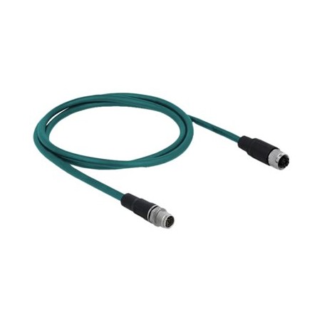 Network cable M12 X-coded 8 pin male to, Network cable M12 X-coded 8 pin male to