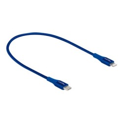 Delock - Kabel Lightning - 24 pin USB-C s piny (male) do Lightning s piny (male) - 50 cm - modrá