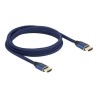 Delock - Ultra High Speed - HDMI kabel - HDMI s piny (male) do HDMI s piny (male) - 2 m - trojnásobně stíněný - modrá