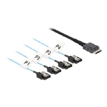 Cable OCuLink SFF-8611 4 x SATA 7 pin, Cable OCuLink SFF-8611 4 x SATA 7 pin 85468