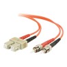 C2G SC-ST 50/125 OM2 Duplex Multimode PVC Fiber Optic Cable (LSZH) - Síťový kabel - SC několik režimů (M) do ST několik režimů