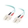 C2G SC-SC 10Gb 50/125 OM3 Duplex Multimode PVC Fiber Optic Cable (LSZH) - Síťový kabel - SC několik režimů (M) do SC několik
