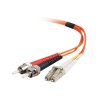C2G LC-ST 50/125 OM2 Duplex Multimode PVC Fiber Optic Cable (LSZH) - Síťový kabel - ST několik režimů (M) do multirežim LC (M)