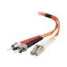 C2G LC-ST 50/125 OM2 Duplex Multimode PVC Fiber Optic Cable (LSZH) - Síťový kabel - ST několik režimů (M) do multirežim LC (M)