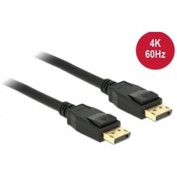Delock - Kabel DisplayPort - DisplayPort (M) do DisplayPort (M) - DisplayPort 1.2a - 50 cm - podporuje 4K - černá