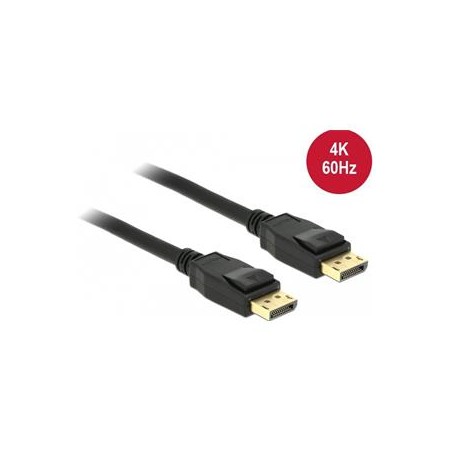 Delock - Kabel DisplayPort - DisplayPort (M) do DisplayPort (M) - DisplayPort 1.2a - 50 cm - podporuje 4K - černá