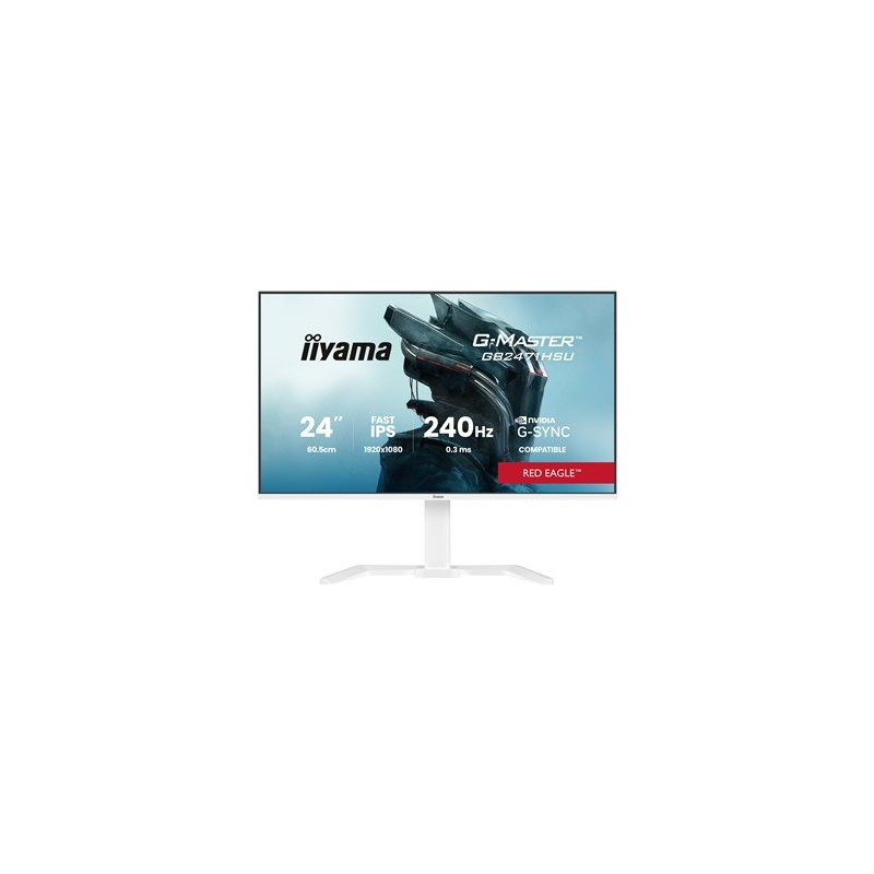 iiyama G-Master/GB2471HSU-W1/23,8"/IPS/FHD/240Hz/0,3ms/Bílá/3R