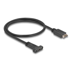 Delock - Kabel USB adaptéru - 20 pinový USB Typ E (M) Klíc A do 24 pin USB-C (F) montáž na panel - 5 V - 1.5 A - 50 cm