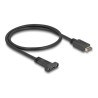 Delock - Kabel USB adaptéru - 20 pinový USB Typ E (M) Klíc A do 24 pin USB-C (F) montáž na panel - 5 V - 1.5 A - 50 cm