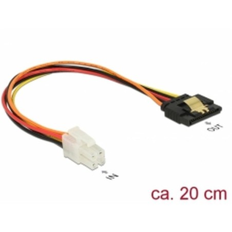 Delock - Adaptér napájení - napájení P4 (M) do SATA napájení (R) s jazýčkem - 20 cm