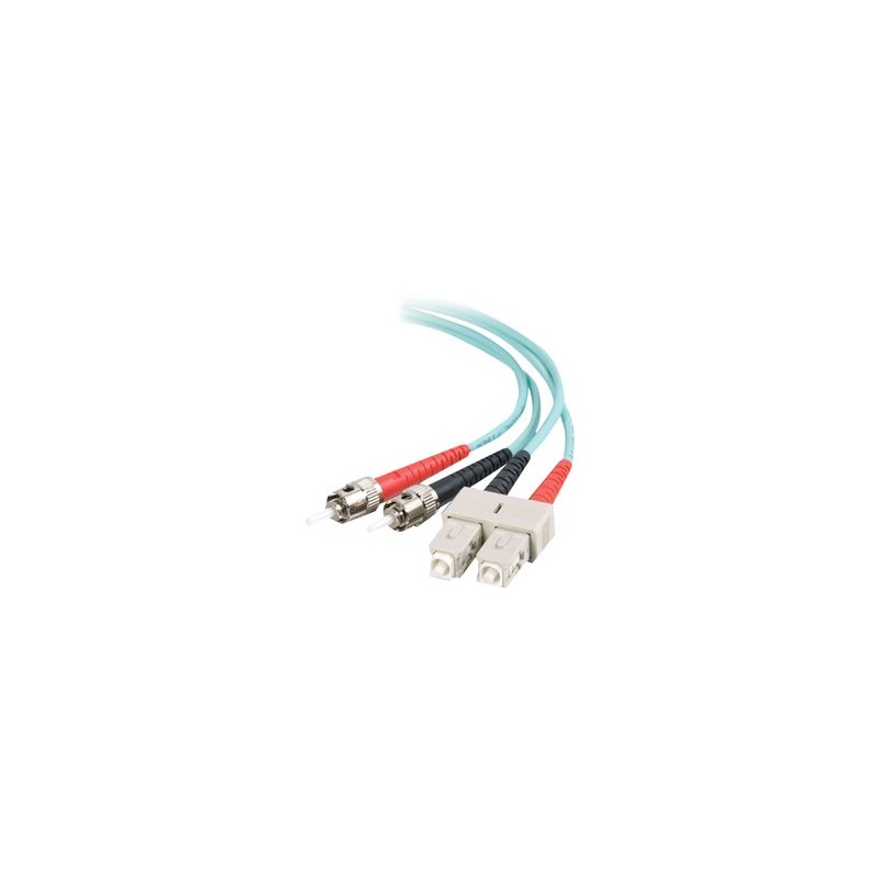 C2G SC-ST 10Gb 50/125 OM3 Duplex Multimode PVC Fiber Optic Cable (LSZH) - Síťový kabel - ST několik režimů (M) do SC několik