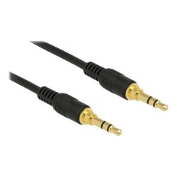 Delock - Audio kabel - mini-phone stereo 3.5 mm s piny (male) do mini-phone stereo 3.5 mm s piny (male) - 2 m - černá 85549