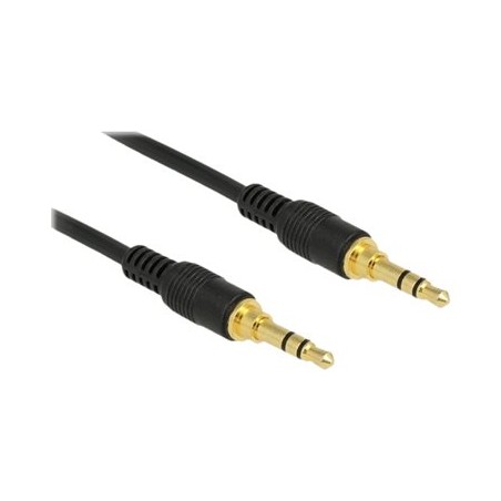 Delock - Audio kabel - mini-phone stereo 3.5 mm s piny (male) do mini-phone stereo 3.5 mm s piny (male) - 2 m - černá 85549