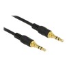 Delock - Audio kabel - mini-phone stereo 3.5 mm s piny (male) do mini-phone stereo 3.5 mm s piny (male) - 2 m - černá 85549