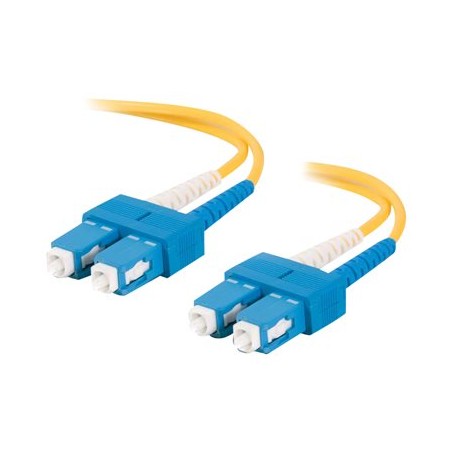 C2G SC-SC 9/125 OS1 Duplex Singlemode PVC Fiber Optic Cable (LSZH) - Patch kabel - jednoduchý režim SC (M) do jednoduchý režim
