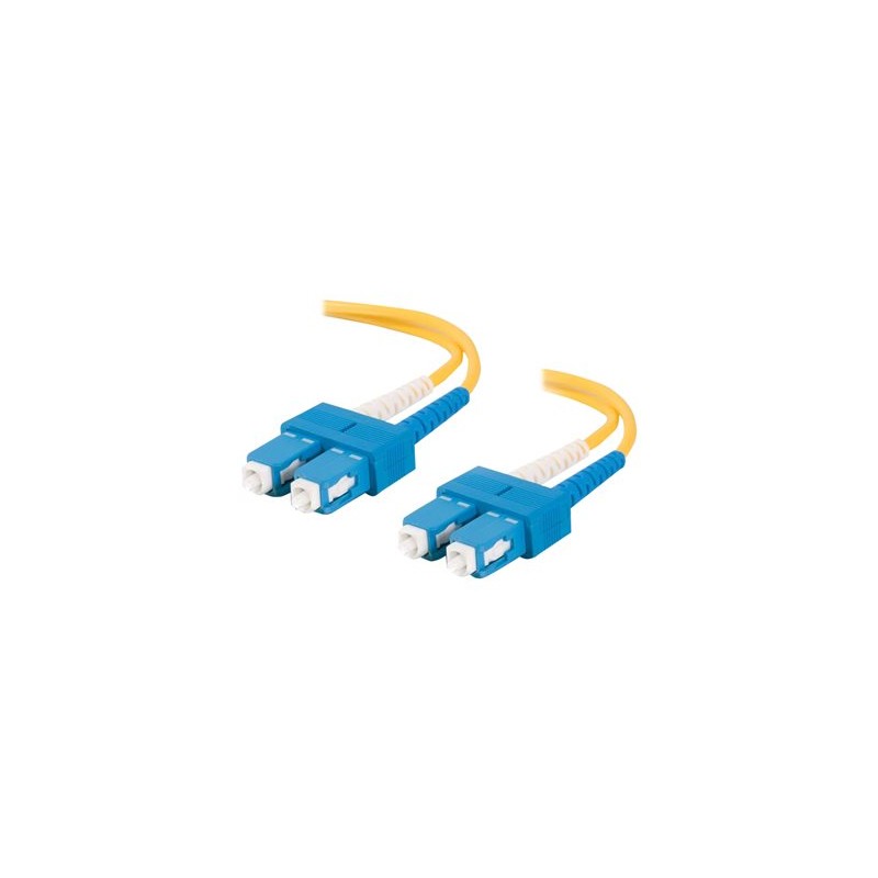 C2G SC-SC 9/125 OS1 Duplex Singlemode PVC Fiber Optic Cable (LSZH) - Patch kabel - jednoduchý režim SC (M) do jednoduchý režim