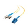 C2G LC-ST 9/125 OS1 Duplex Singlemode PVC Fiber Optic Cable (LSZH) - Patch kabel - jednoduchý režim ST (M) do jednoduchý režim