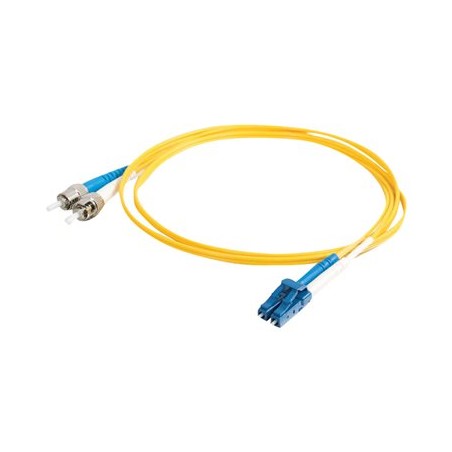 C2G LC-ST 9/125 OS1 Duplex Singlemode PVC Fiber Optic Cable (LSZH) - Patch kabel - jednoduchý režim ST (M) do jednoduchý režim