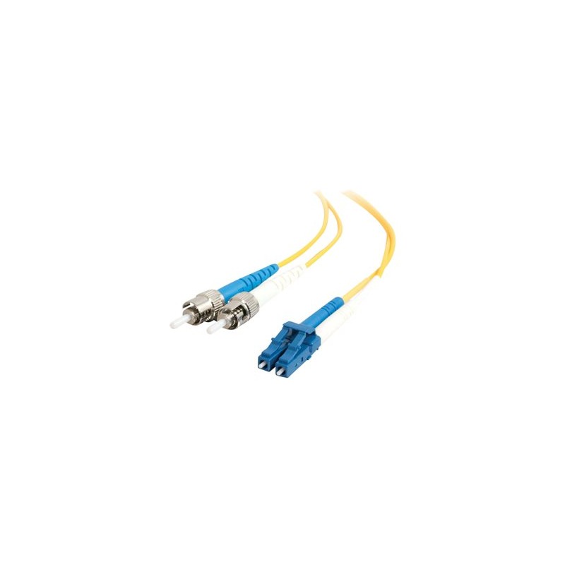 C2G LC-ST 9/125 OS1 Duplex Singlemode PVC Fiber Optic Cable (LSZH) - Patch kabel - jednoduchý režim ST (M) do jednoduchý režim