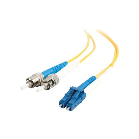 C2G LC-ST 9/125 OS1 Duplex Singlemode PVC Fiber Optic Cable (LSZH) - Patch kabel - jednoduchý režim ST (M) do jednoduchý režim