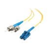 C2G LC-ST 9/125 OS1 Duplex Singlemode PVC Fiber Optic Cable (LSZH) - Patch kabel - jednoduchý režim ST (M) do jednoduchý režim