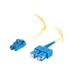 C2G LC-SC 9/125 OS1 Duplex Singlemode PVC Fiber Optic Cable (LSZH) - Patch kabel - jednoduchý režim SC (M) do jednoduchý režim