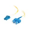 C2G LC-SC 9/125 OS1 Duplex Singlemode PVC Fiber Optic Cable (LSZH) - Patch kabel - jednoduchý režim SC (M) do jednoduchý režim