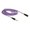 Delock - Prodlužovací kabel náhlavní soupravy - 4 pólový mini jack s piny (male) do 4 pólový mini jack se zdířkami (female) - 2