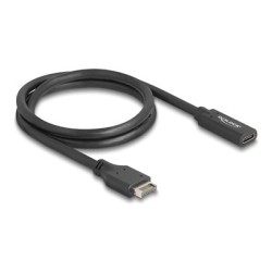 Delock - USB kabel - 20 pinový USB Typ E (M) Klíc A do 24 pin USB-C (F) - 5 V - 1.5 A - 70 cm - rychlost prenosu dat až 10 Gbps