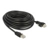 Delock - Patch kabel - RJ-45 (M) šroubovací do RJ-45 (M) - 10 m - stínený stocený pár vodicu s mrížkou (SSTP) - CAT 6 - cerná