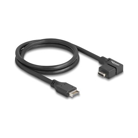 Delock - Kabel USB - 20 pinový USB Typ E (M) Klíc A do 24 pin USB-C (F) úhlový - 5 V - 1.5 A - 70 cm - rychlost prenosu dat až
