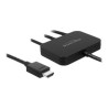 Delock - Video adaptér - HDMI, Micro-USB typ B (pouze napájení), Mini DisplayPort, 24 pin USB-C do HDMI s piny (male) - černá