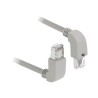 Delock - Patch kabel - RJ-45 (M) zahnutí nahoru do RJ-45 (M) zahnutí dolů - 50 cm - S/FTP - CAT 6a - bootovaný, neobsahuje