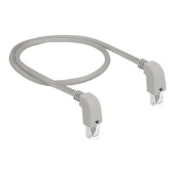 Delock - Patch kabel - RJ-45 (M) zahnutí dolů do RJ-45 (M) zahnutí dolů - 50 cm - 0.56 cm - SF/UTP - CAT 5e - neobsahuje