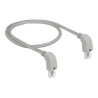 Delock - Patch kabel - RJ-45 (M) zahnutí dolů do RJ-45 (M) zahnutí dolů - 50 cm - 0.56 cm - SF/UTP - CAT 5e - neobsahuje