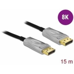 Delock - Kabel DisplayPort - DisplayPort (M) do DisplayPort (M) - DisplayPort 1.4 - 15 m - podpora 8K UHD (7680 x 4320) - černá