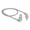 Delock - Patch kabel - RJ-45 (M) zahnutí nahoru do RJ-45 (M) zahnutí dolů - 1 m - S/FTP - CAT 6a - bootovaný, neobsahuje