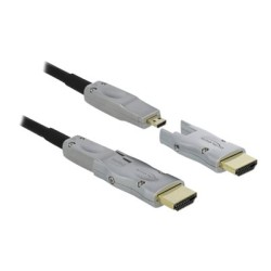 Delock - HDMI kabel - 19 pin micro HDMI Type D s piny (male) do 19 pin micro HDMI Type D s piny (male) - 10 m - černá